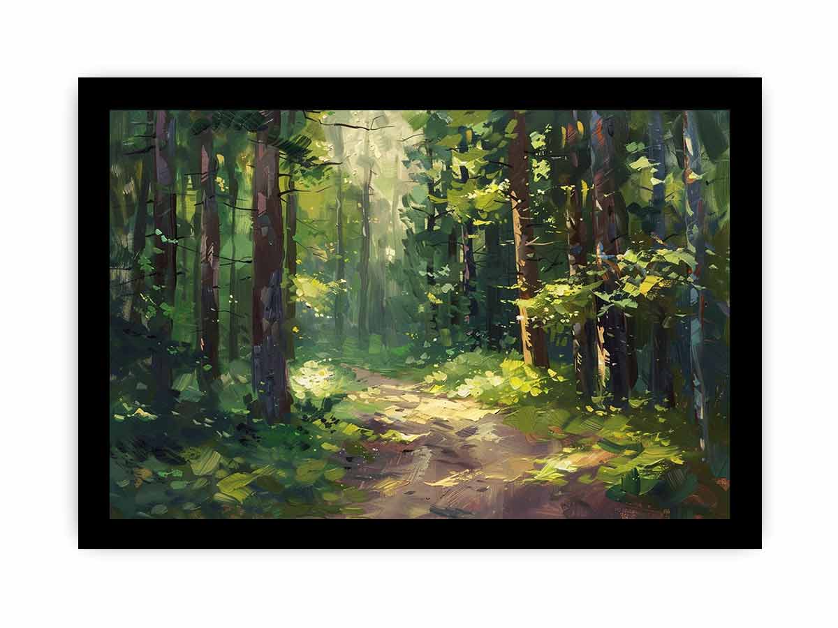 Forest Path Wall Art painting-7