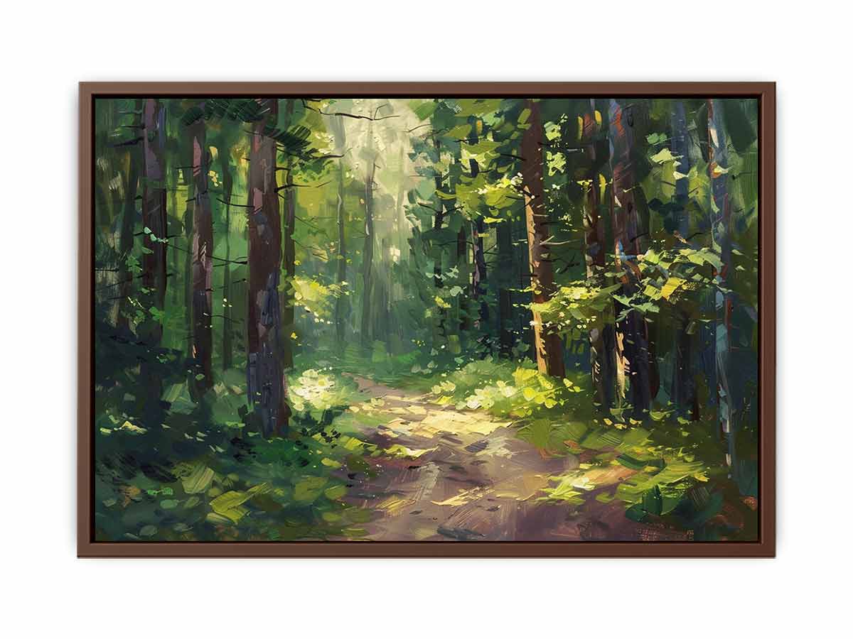 Forest Path Wall Art painting-6