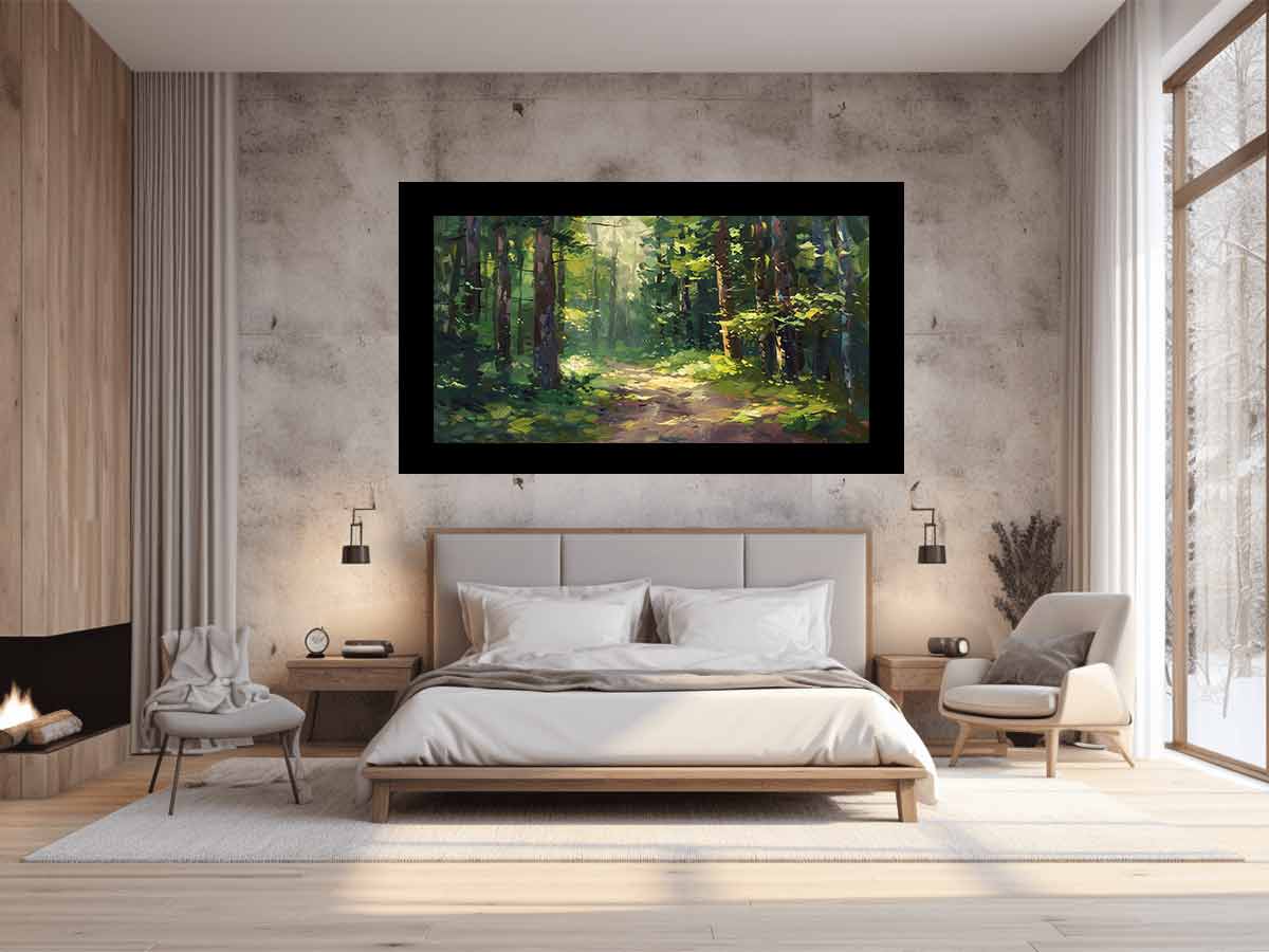 Forest Path Wall Art painting-1