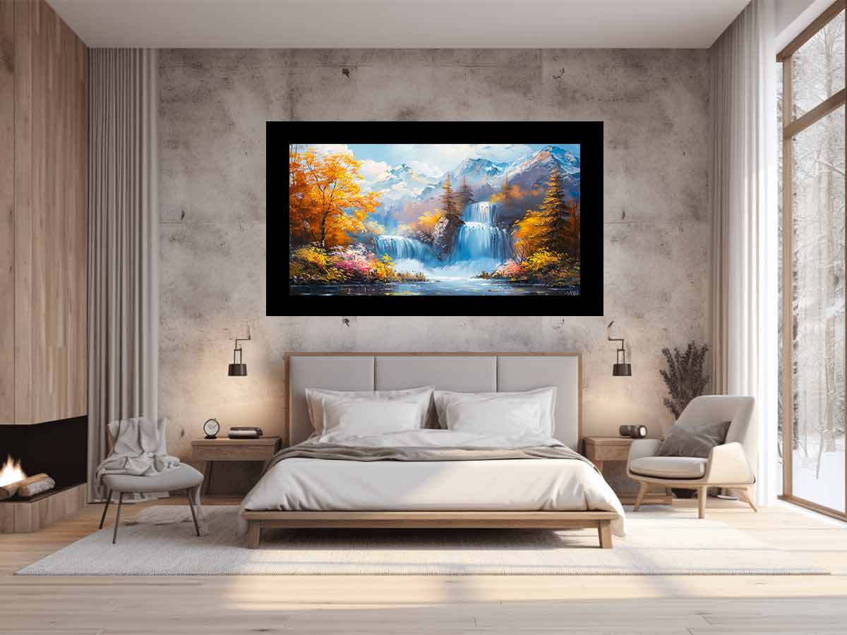 Waterfall Landscape Wall Art-1