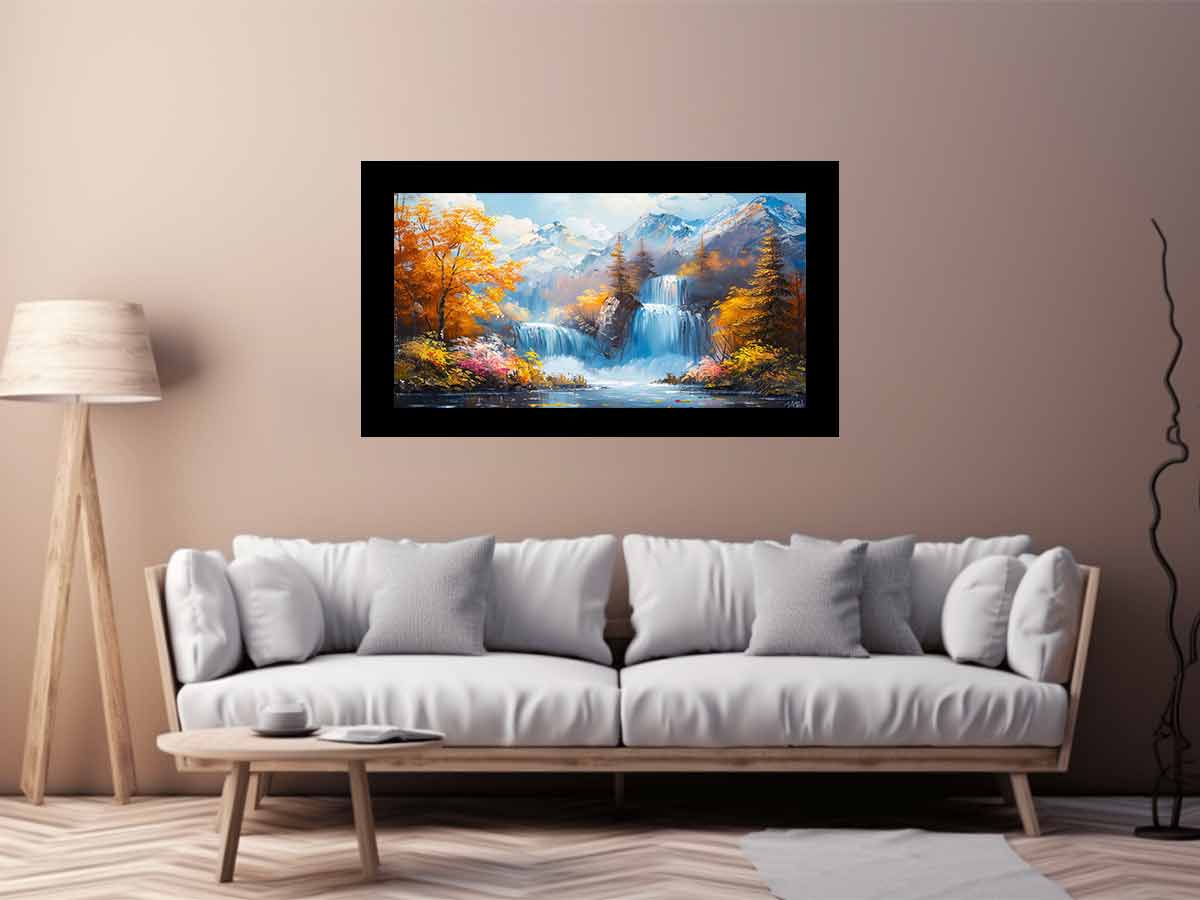Waterfall Landscape Wall Art-2