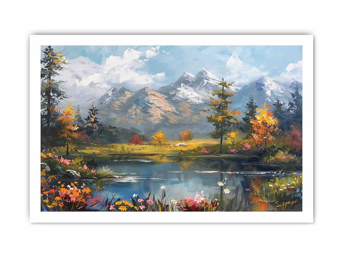 Autumn Landscape Canvas Painting-8