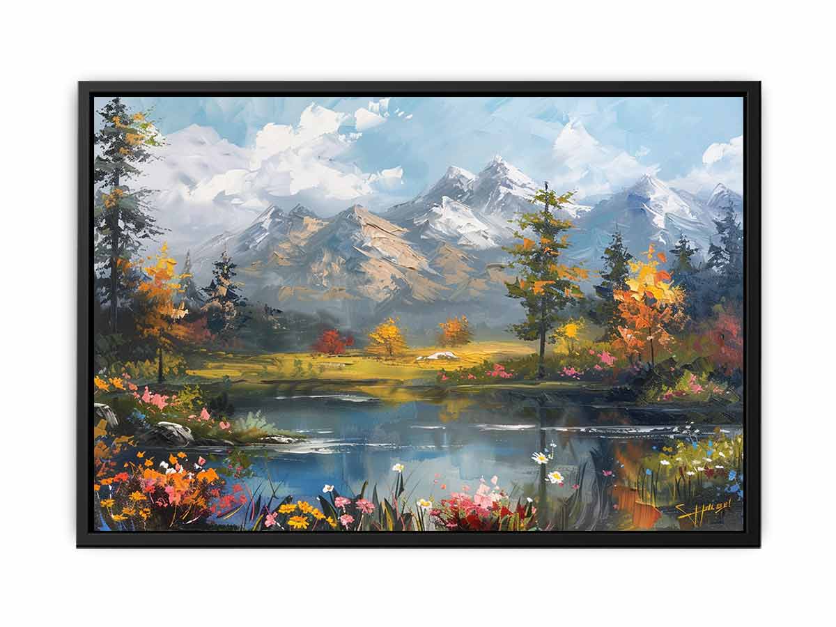 Autumn Landscape Canvas Painting-4