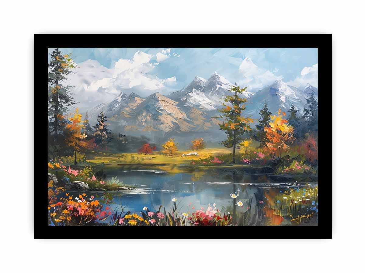 Autumn Landscape Canvas Painting-7