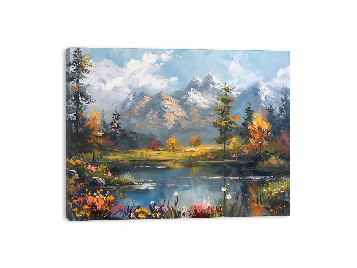 Autumn Landscape Canvas Painting-3