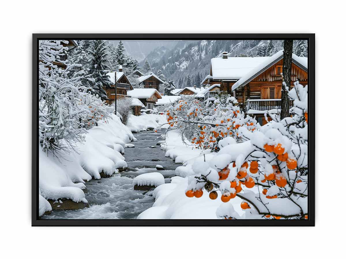 Winter Landscape Canvas painting-4