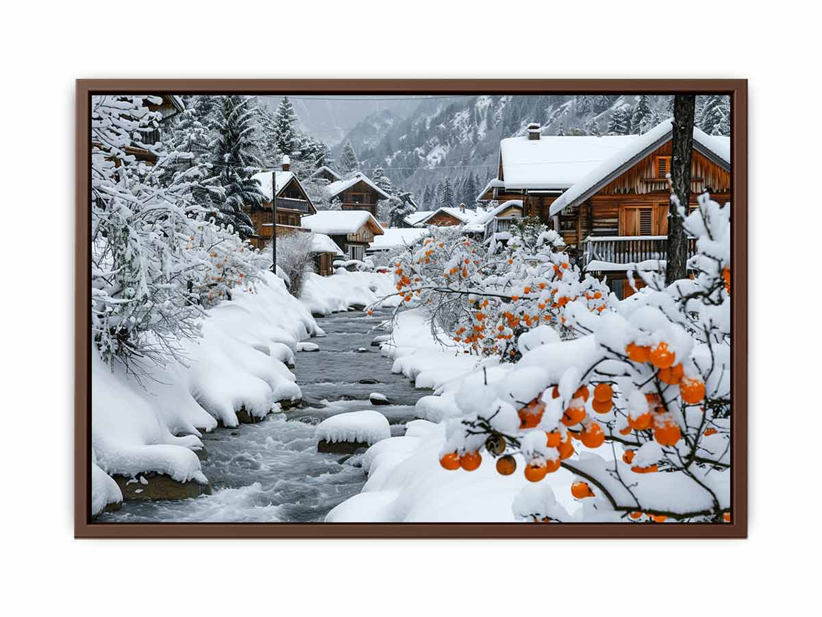 Winter Landscape Canvas painting-6