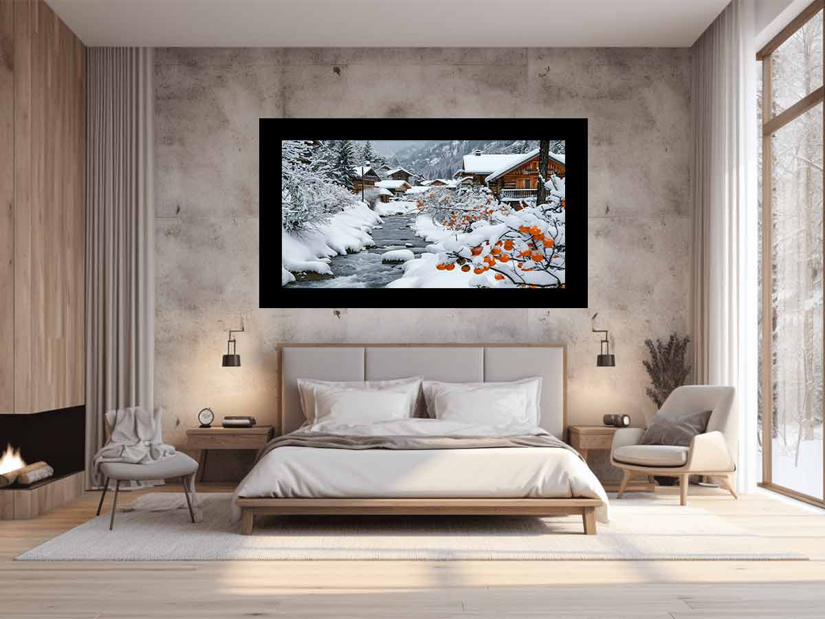 Winter Landscape Canvas painting-1