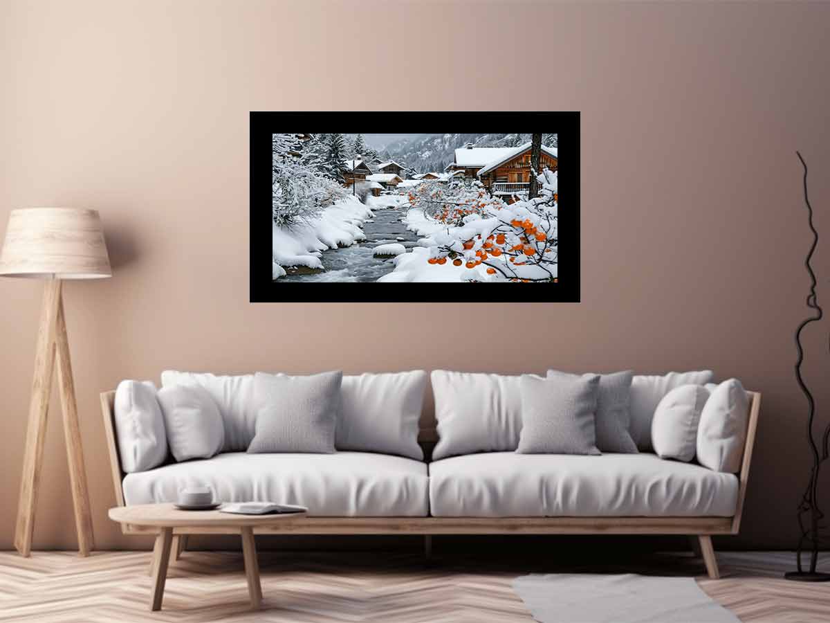Winter Landscape Canvas painting-2