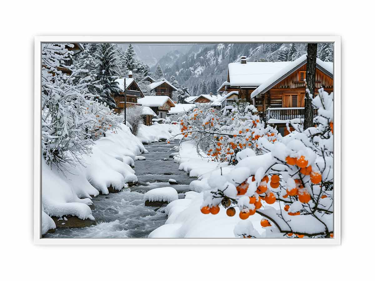 Winter Landscape Canvas painting-5