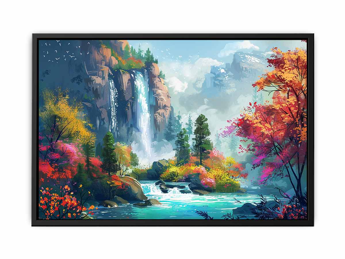 Waterfall Canvas Art Print-4
