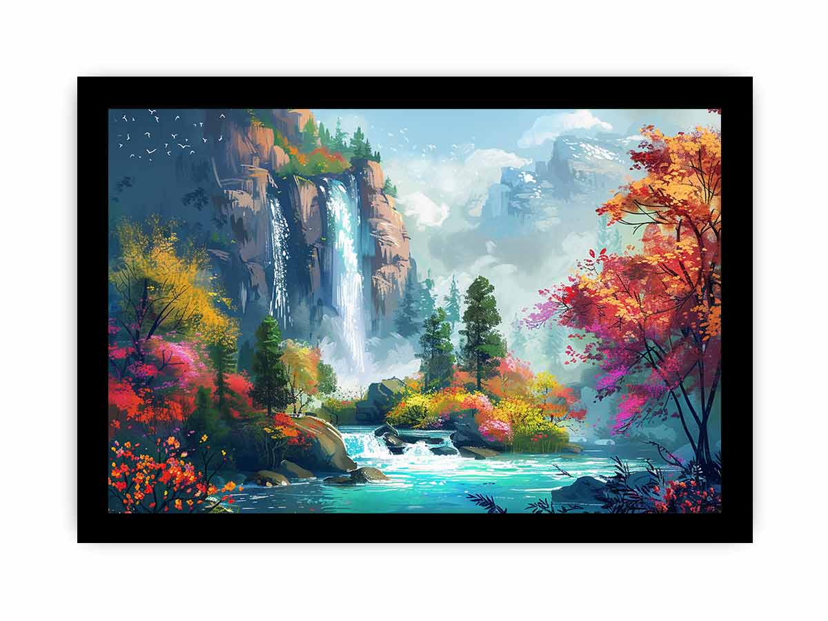 Waterfall Canvas Art Print-7