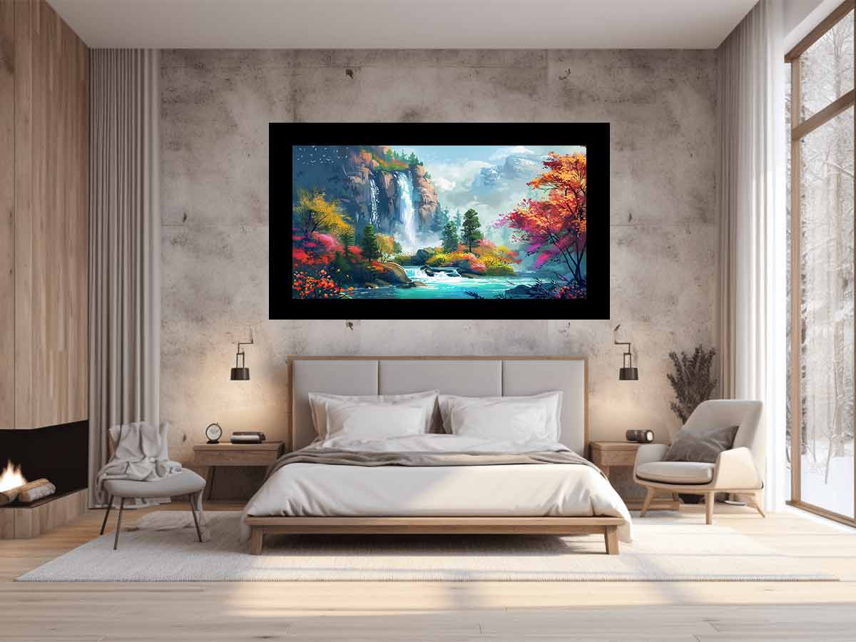 Waterfall Canvas Art Print-1