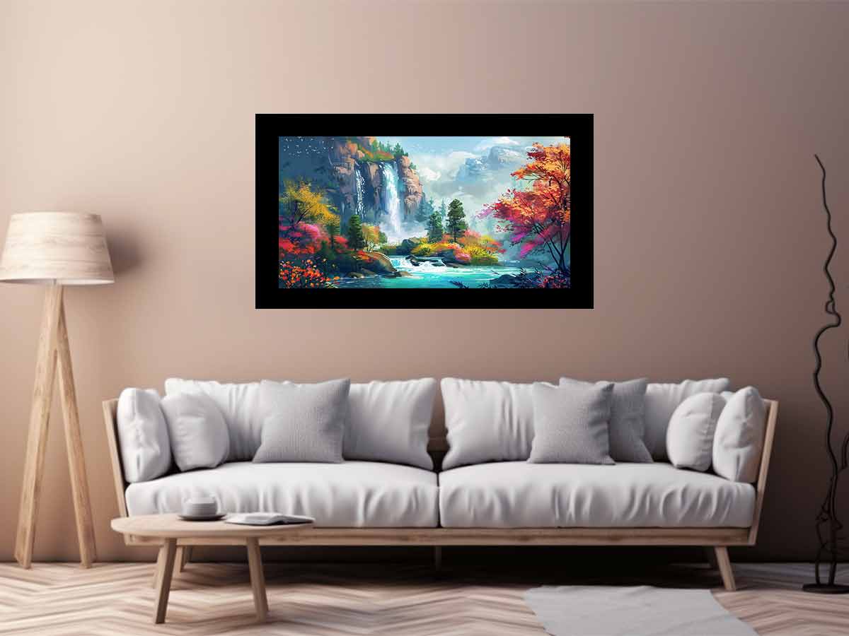 Waterfall Canvas Art Print-2