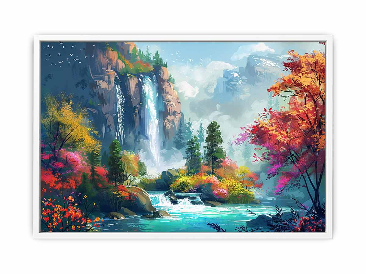 Waterfall Canvas Art Print-5
