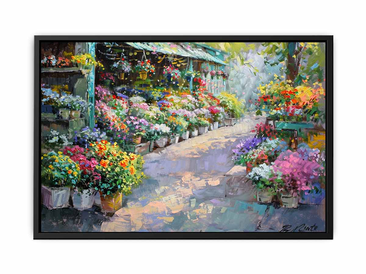 Flower Market Canvas Art Print-4