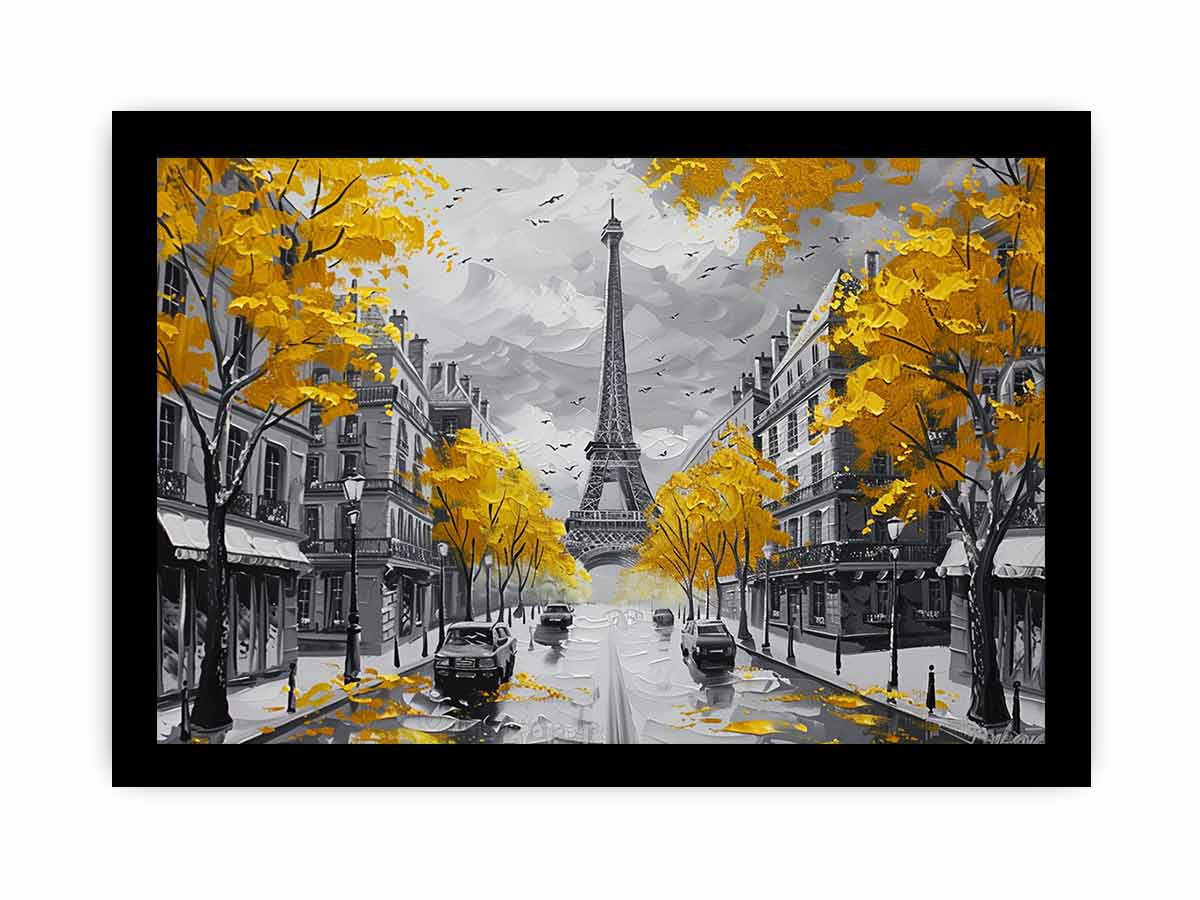 Eiffel Tower Paris Street Wall Art Painting-7