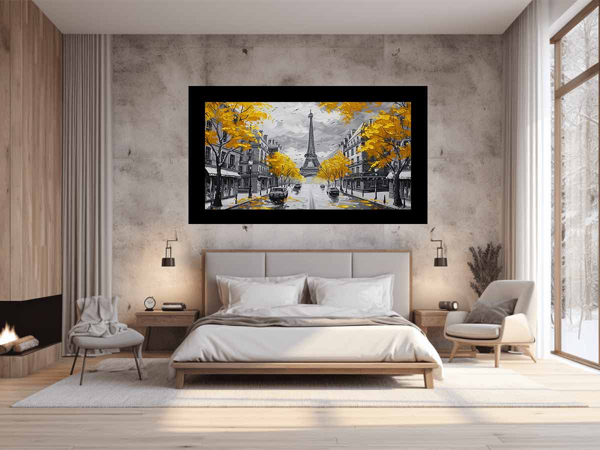 Eiffel Tower Paris Street Wall Art Painting-1