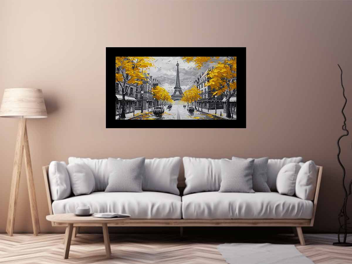 Eiffel Tower Paris Street Wall Art Painting-2