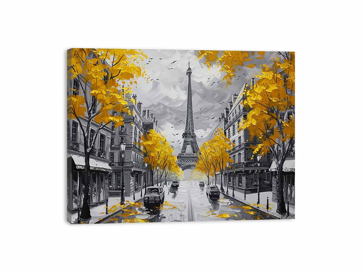 Eiffel Tower Paris Street Wall Art Painting-3