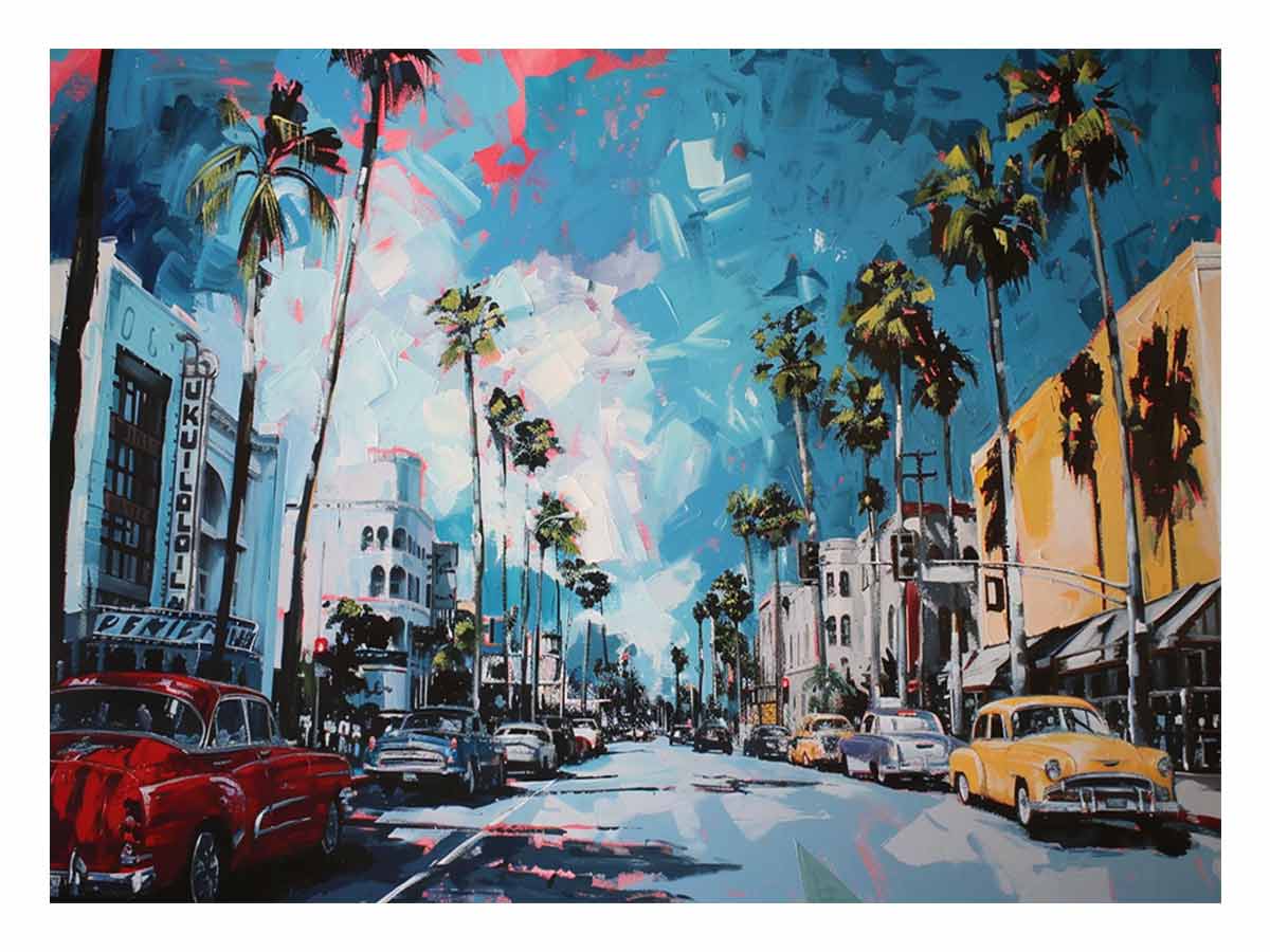 Los Angles Canvas Art Print-0