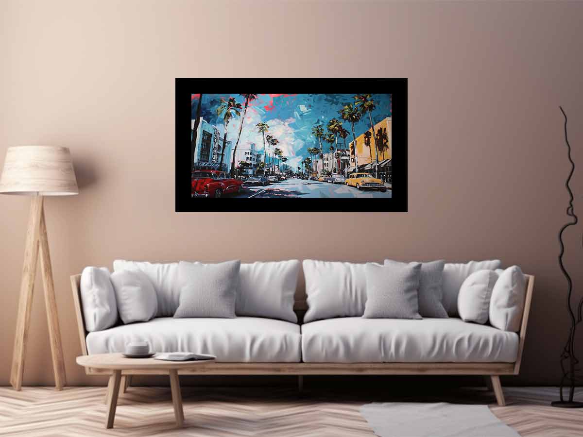 Los Angles Canvas Art Print-2