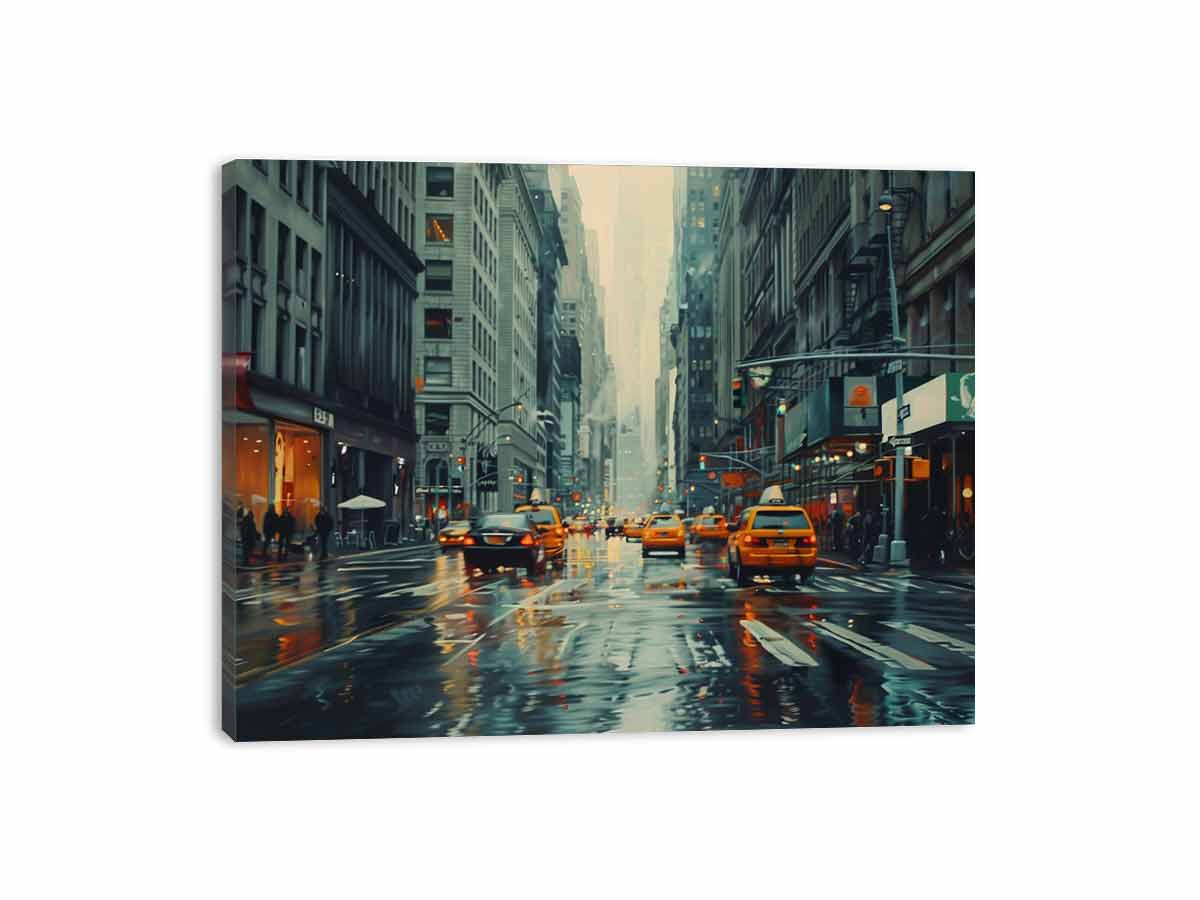 New York Street Wall Art Painting-3
