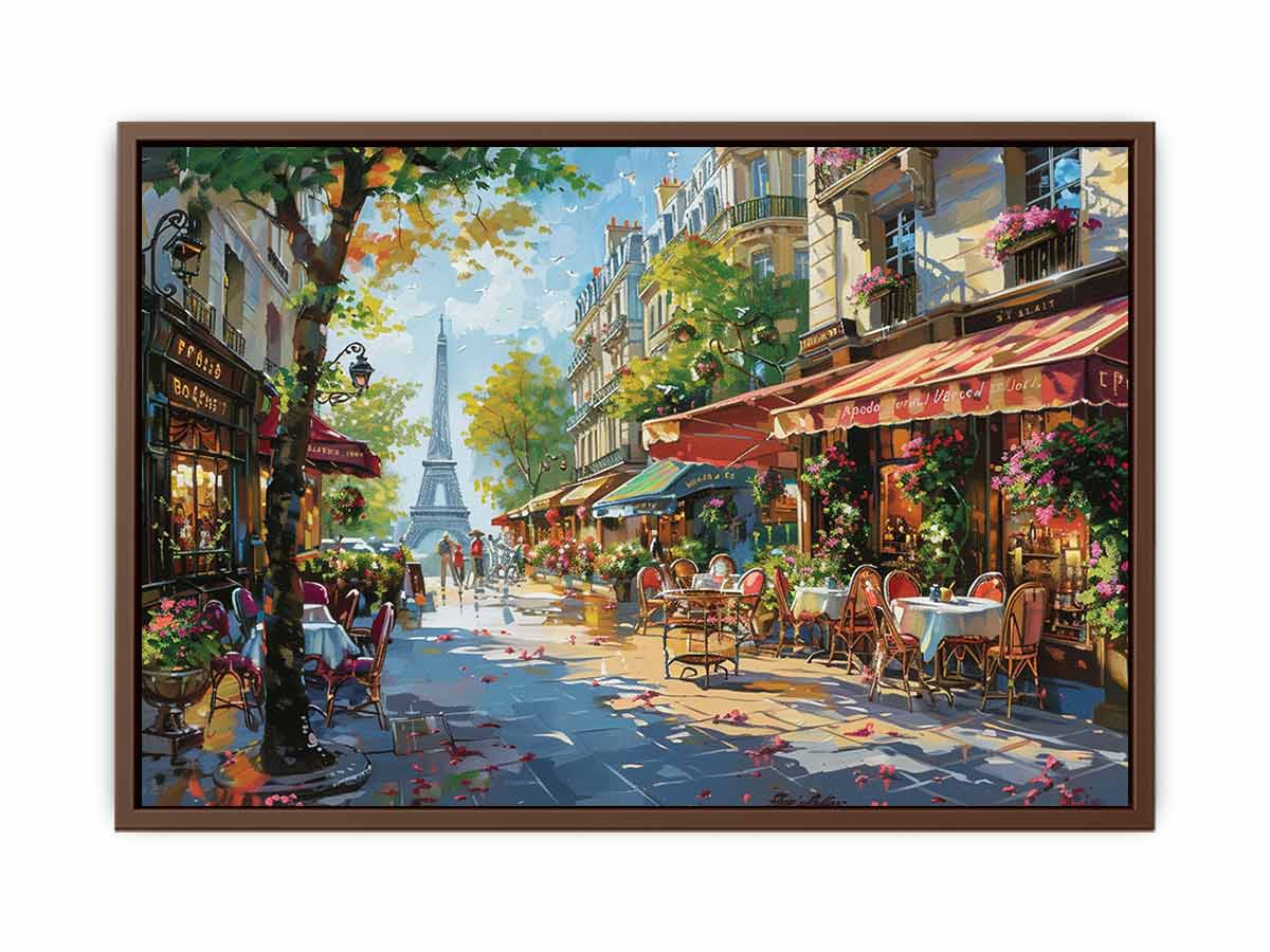 Paris Street Canvas Painting-6