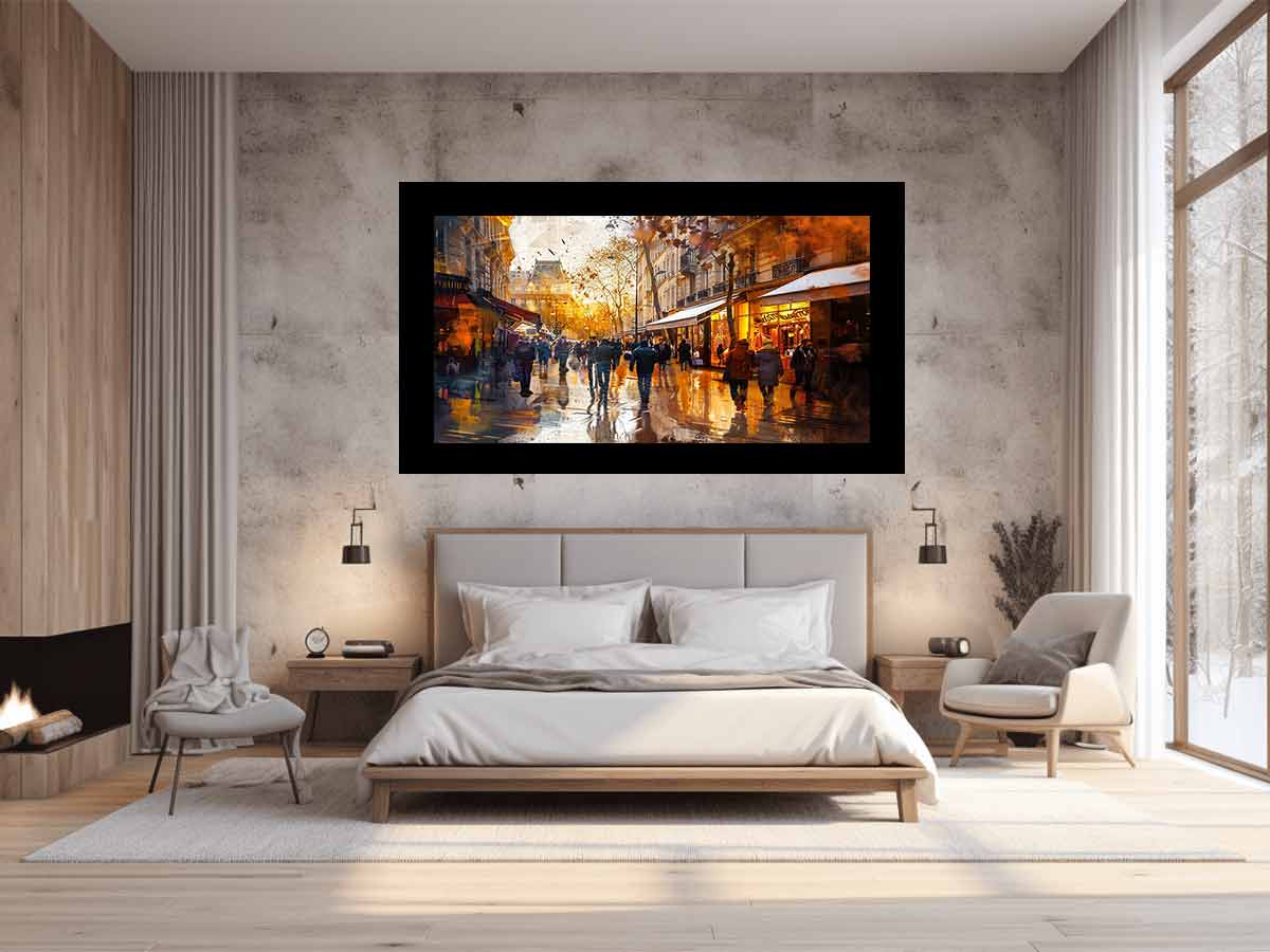 paris Street Wall Art print Painting-1