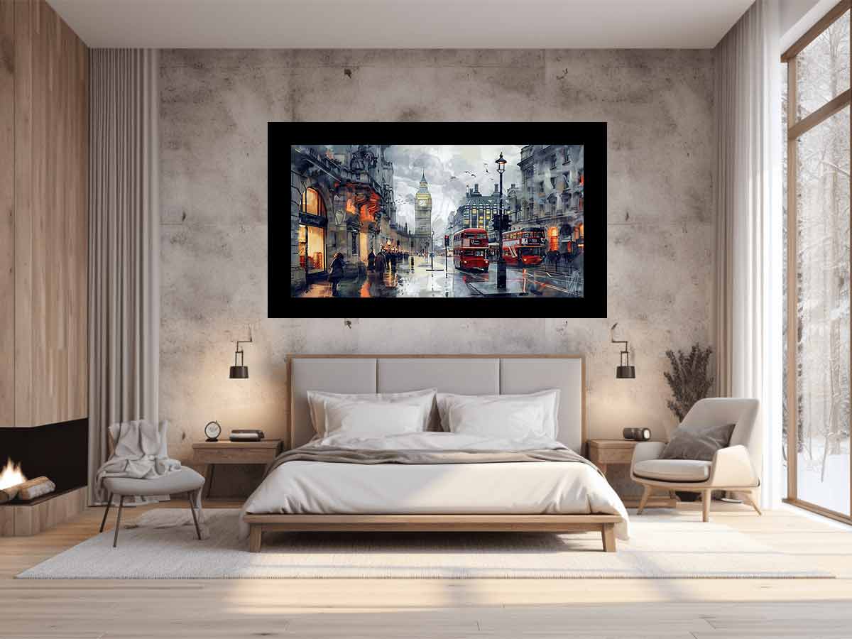 London Clock Tower Canvas Painting-1