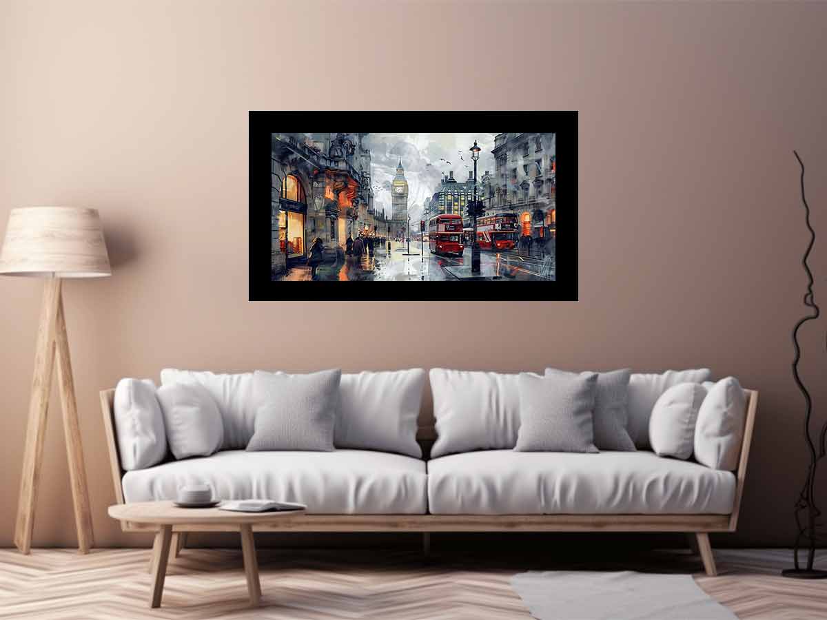 London Clock Tower Canvas Painting-2