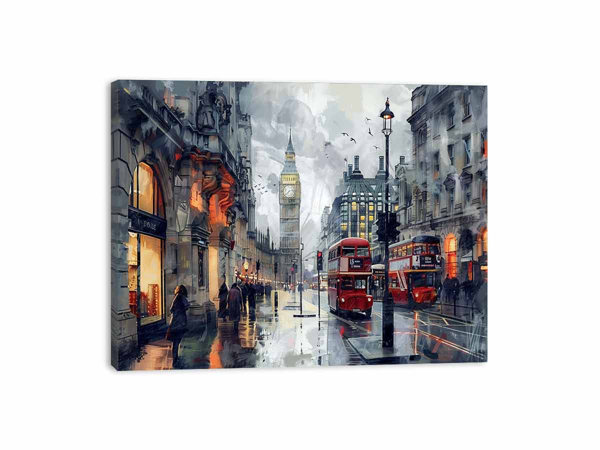 London Clock Tower Canvas Painting-3