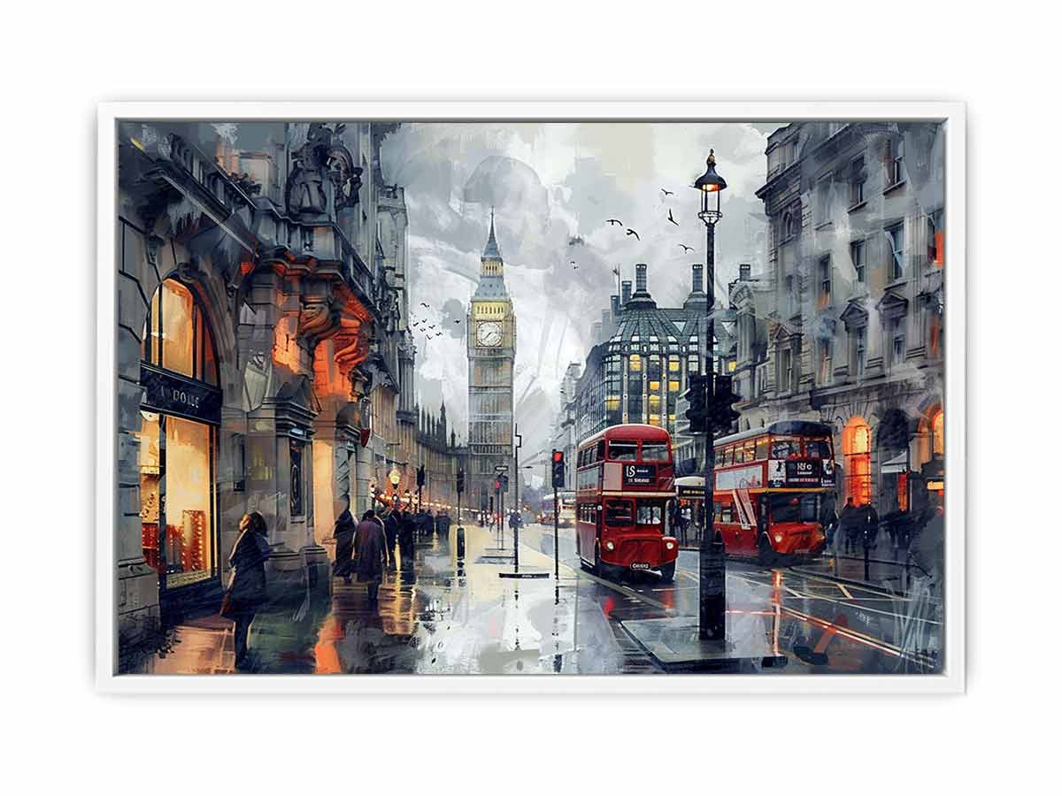 London Clock Tower Canvas Painting-5