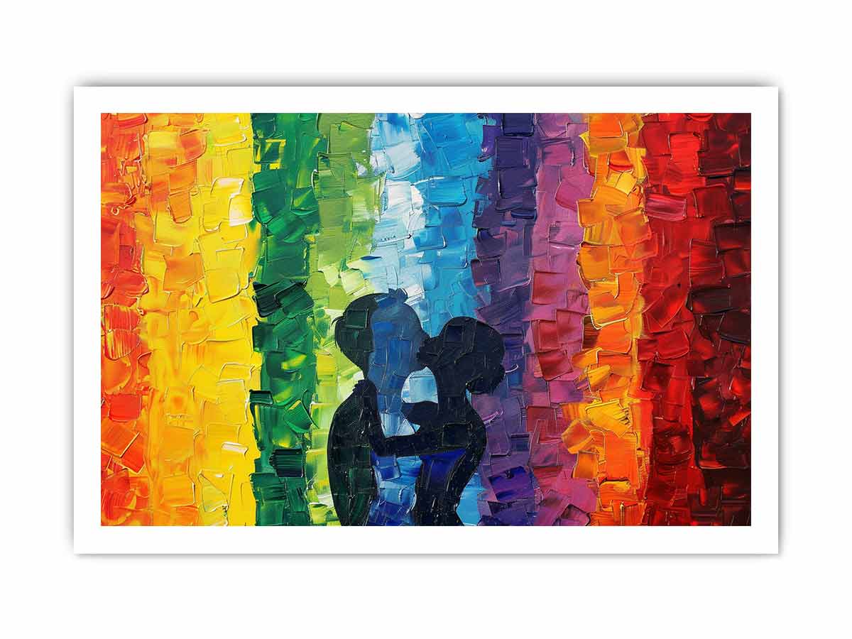 LGBT Rainbow Love Canvas Art Print-8