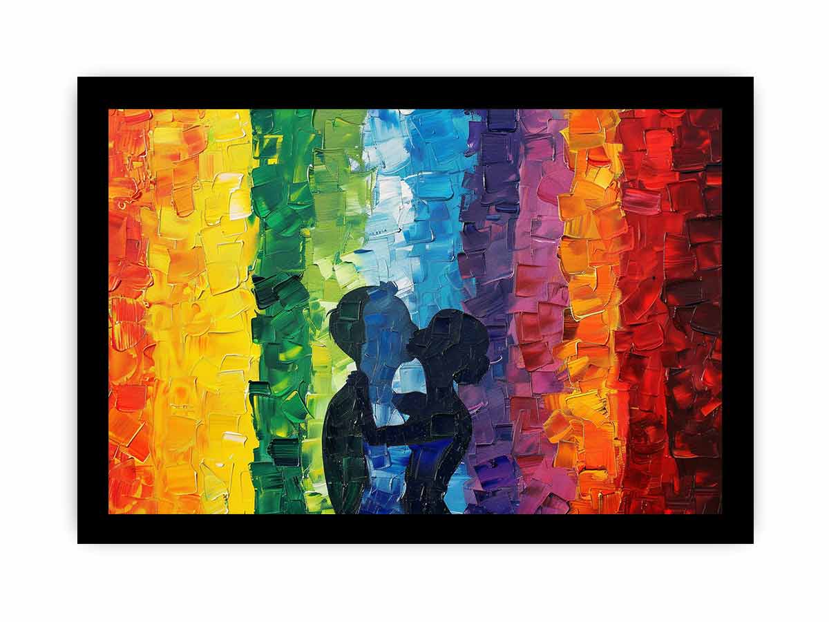LGBT Rainbow Love Canvas Art Print-7