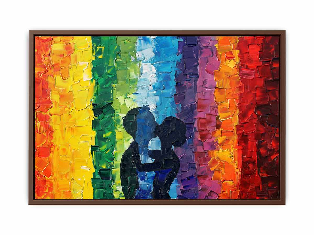 LGBT Rainbow Love Canvas Art Print-6