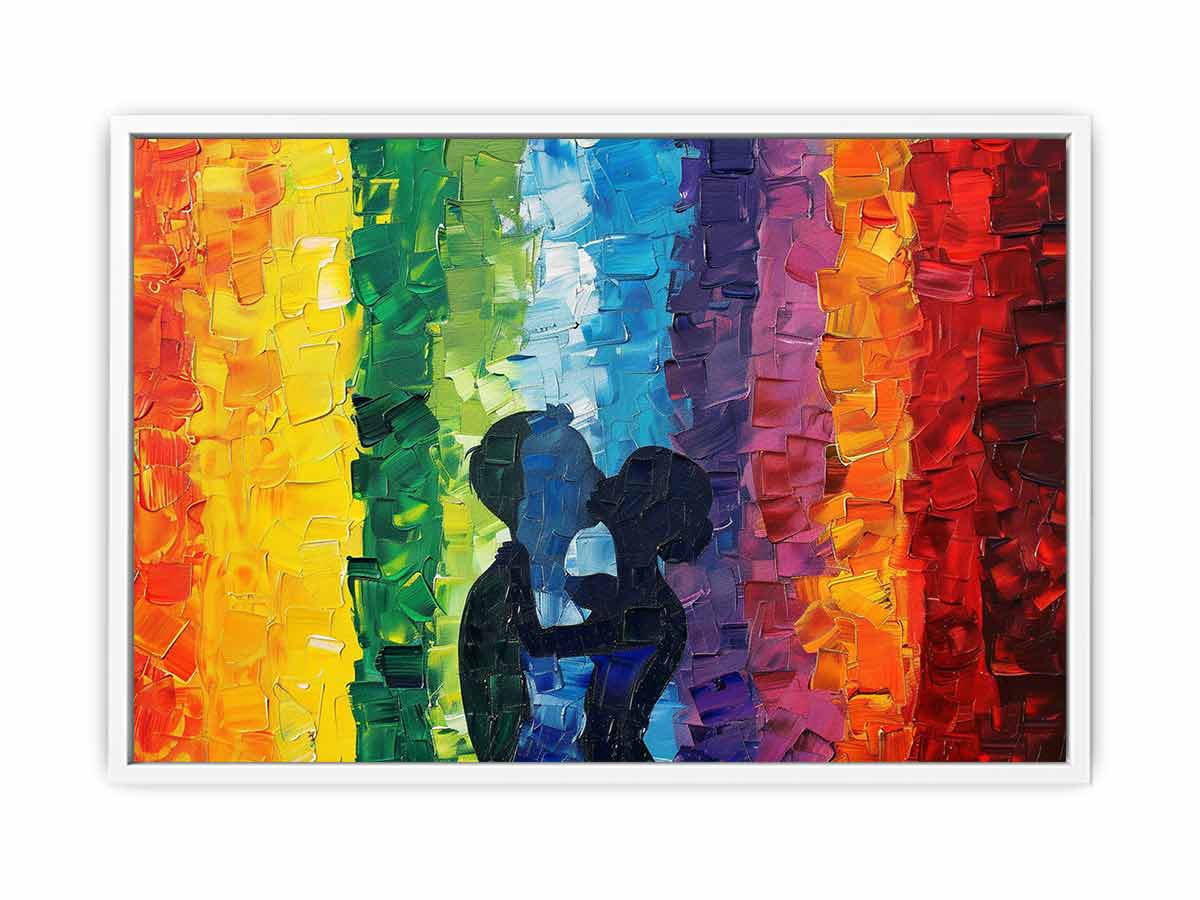 LGBT Rainbow Love Canvas Art Print-5