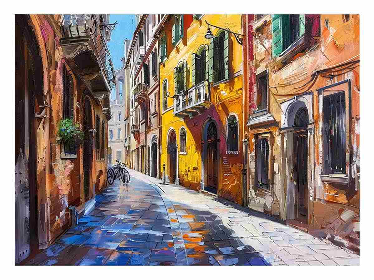 Via della Conciliazione Italy Street Canvas Painting-0