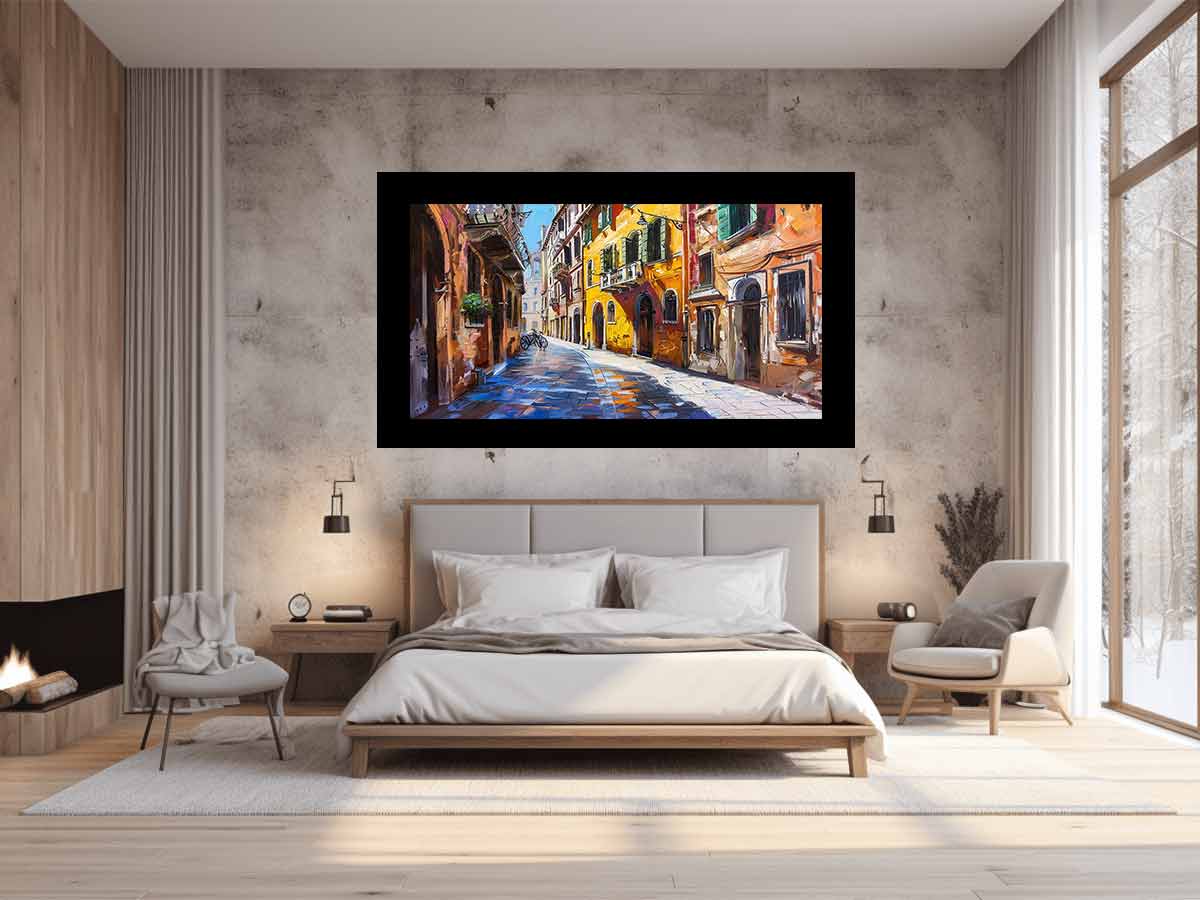 Via della Conciliazione Italy Street Canvas Painting-1