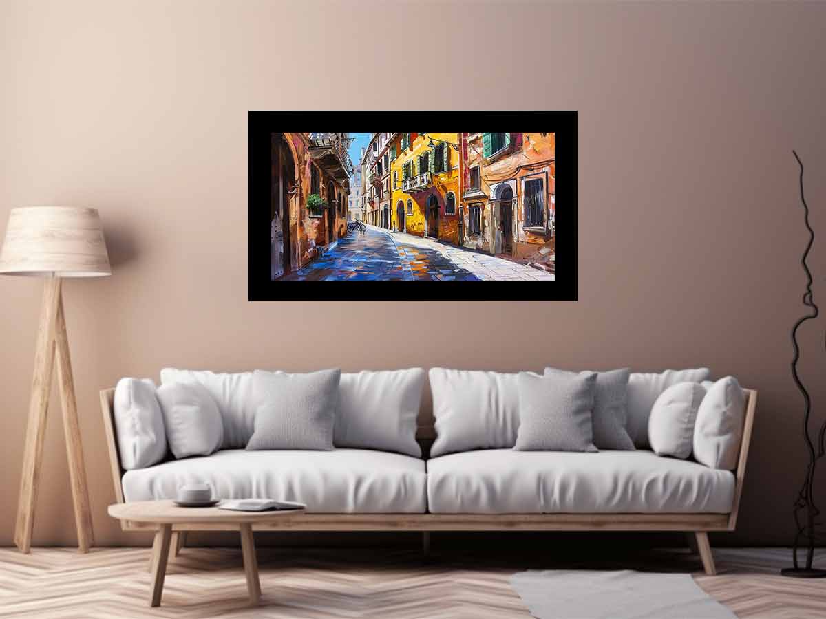 Via della Conciliazione Italy Street Canvas Painting-2