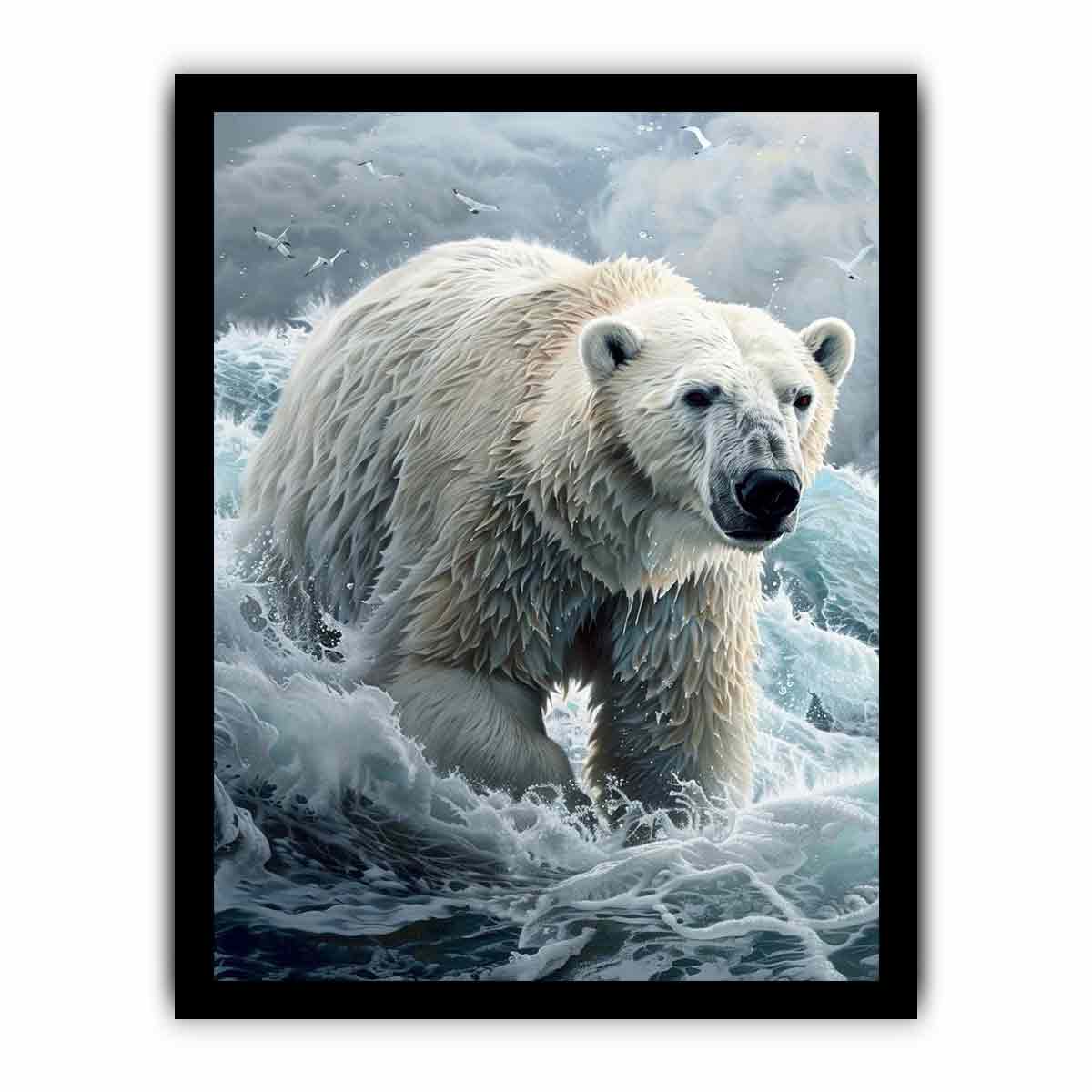 Polar Bear Canvas Art Print-7