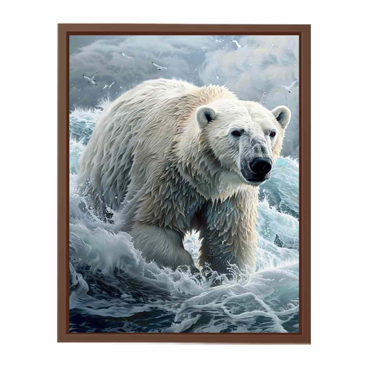 Polar Bear Canvas Art Print-6