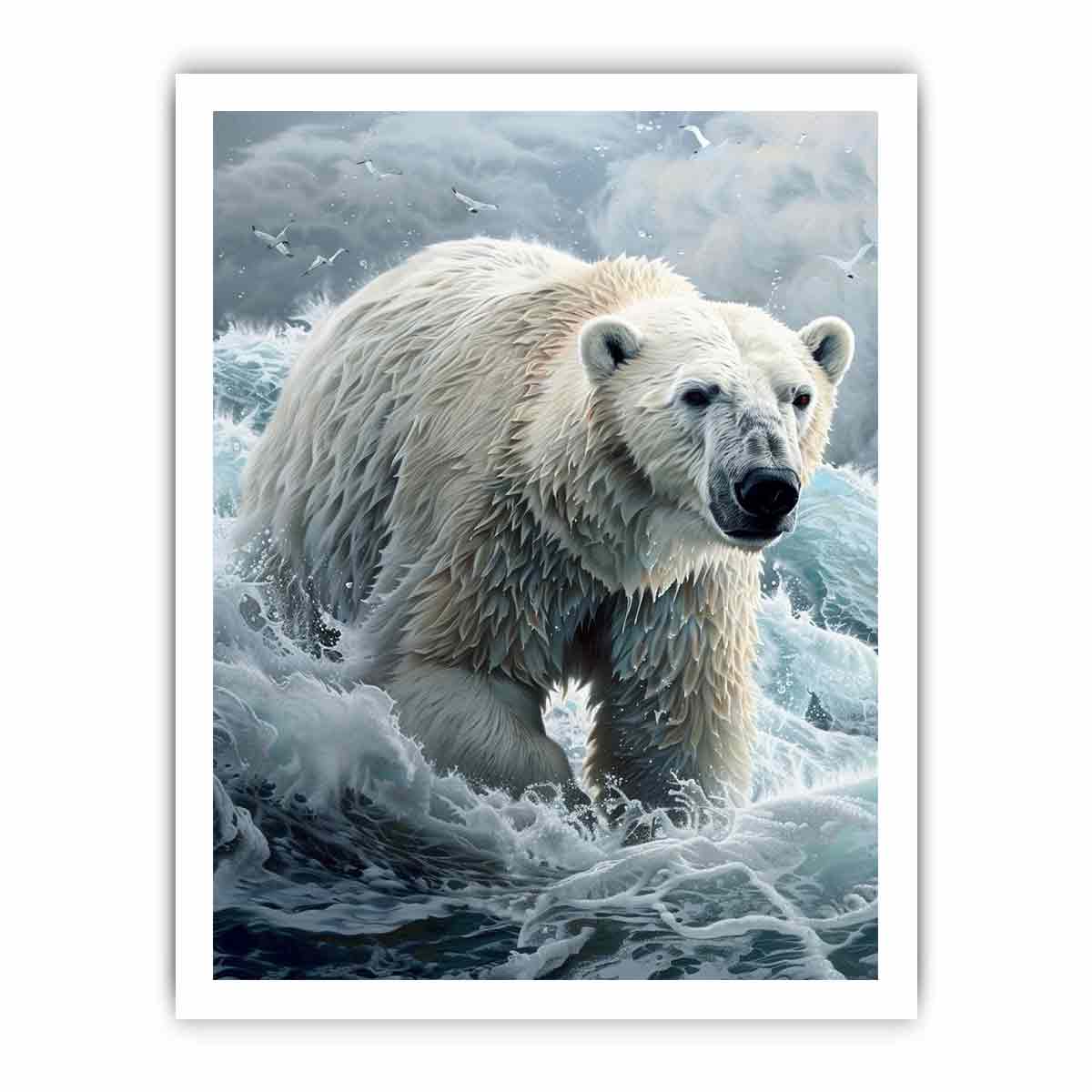 Polar Bear Canvas Art Print-8