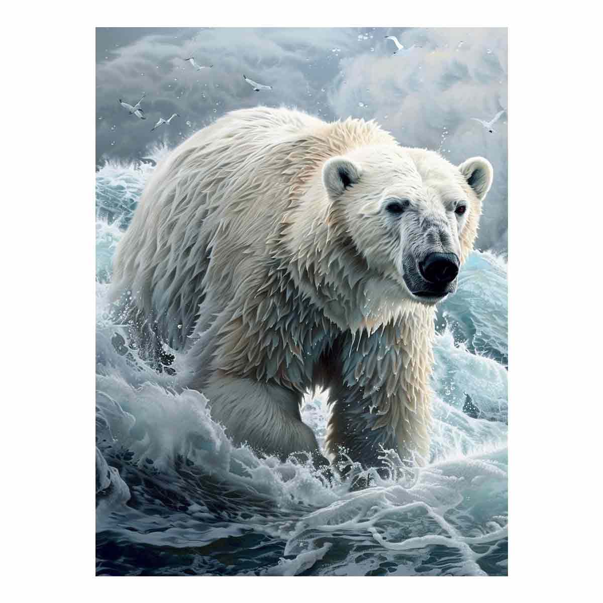 Polar Bear Canvas Art Print-0