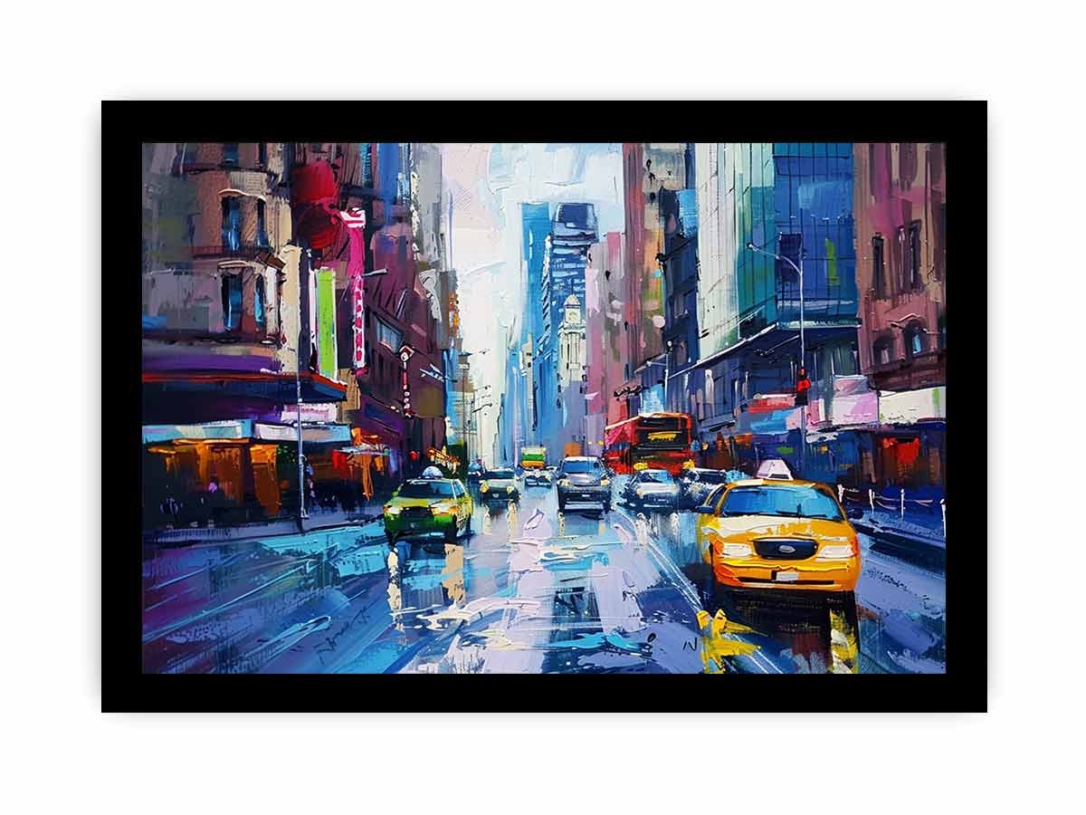 Sydney Street Canvas Art Print-7