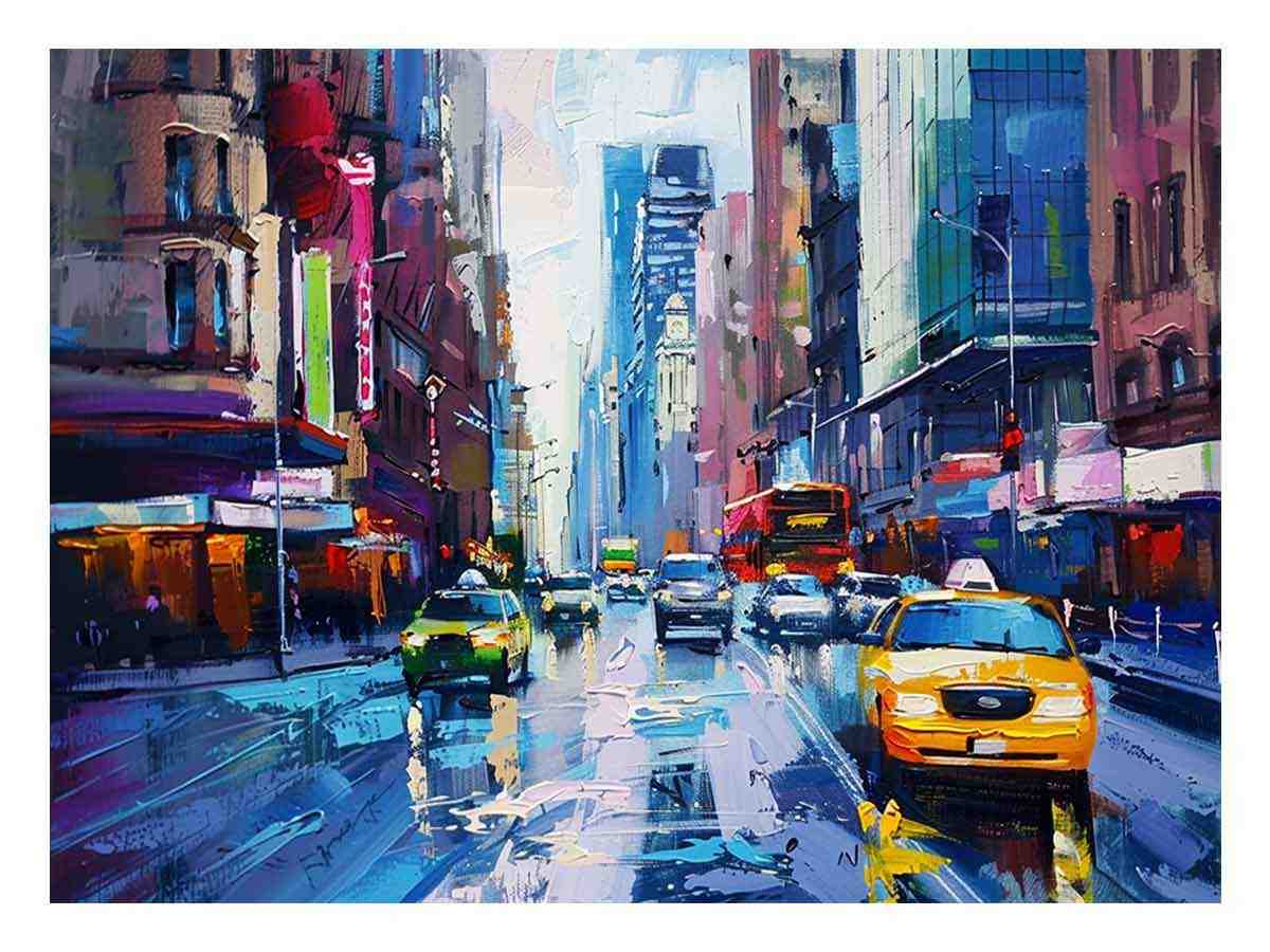 Sydney Street Canvas Art Print-0