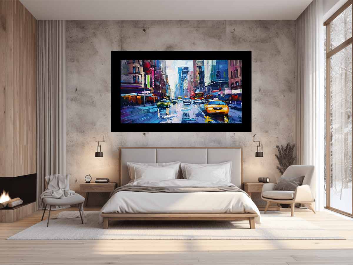 Sydney Street Canvas Art Print-1