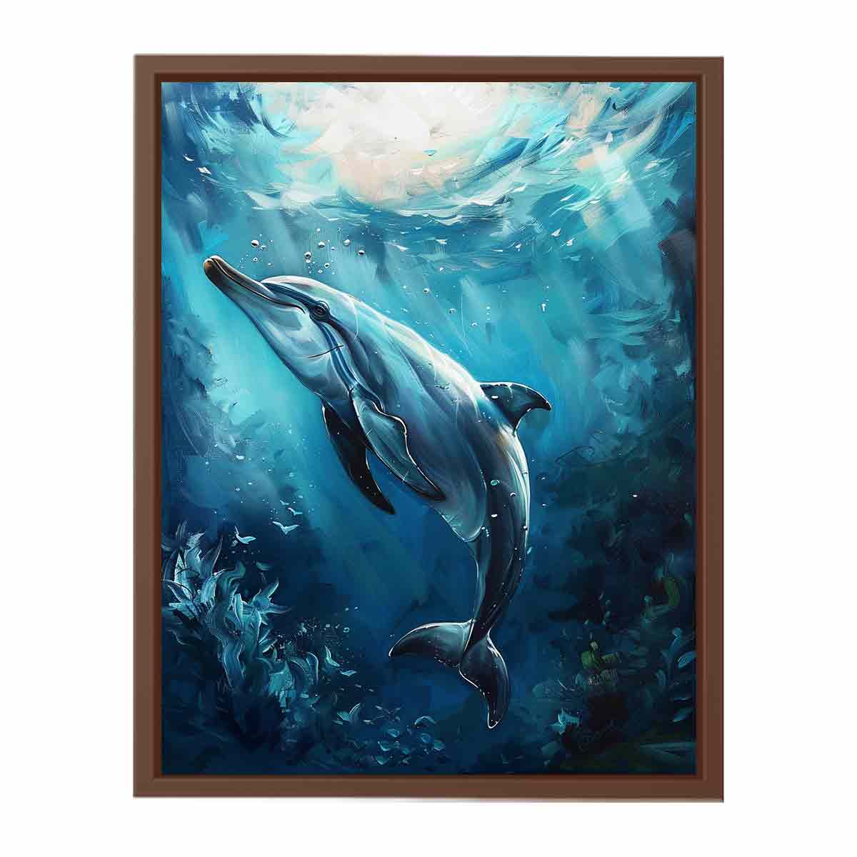 Dolphin Canvas Painting-6