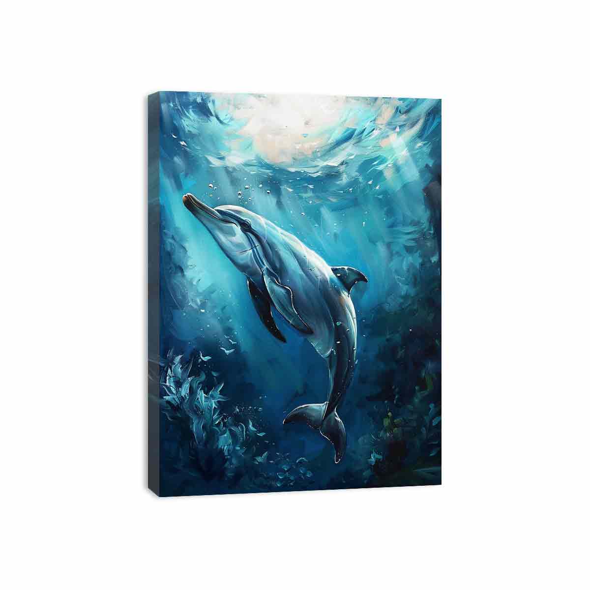 Dolphin Canvas Painting-3