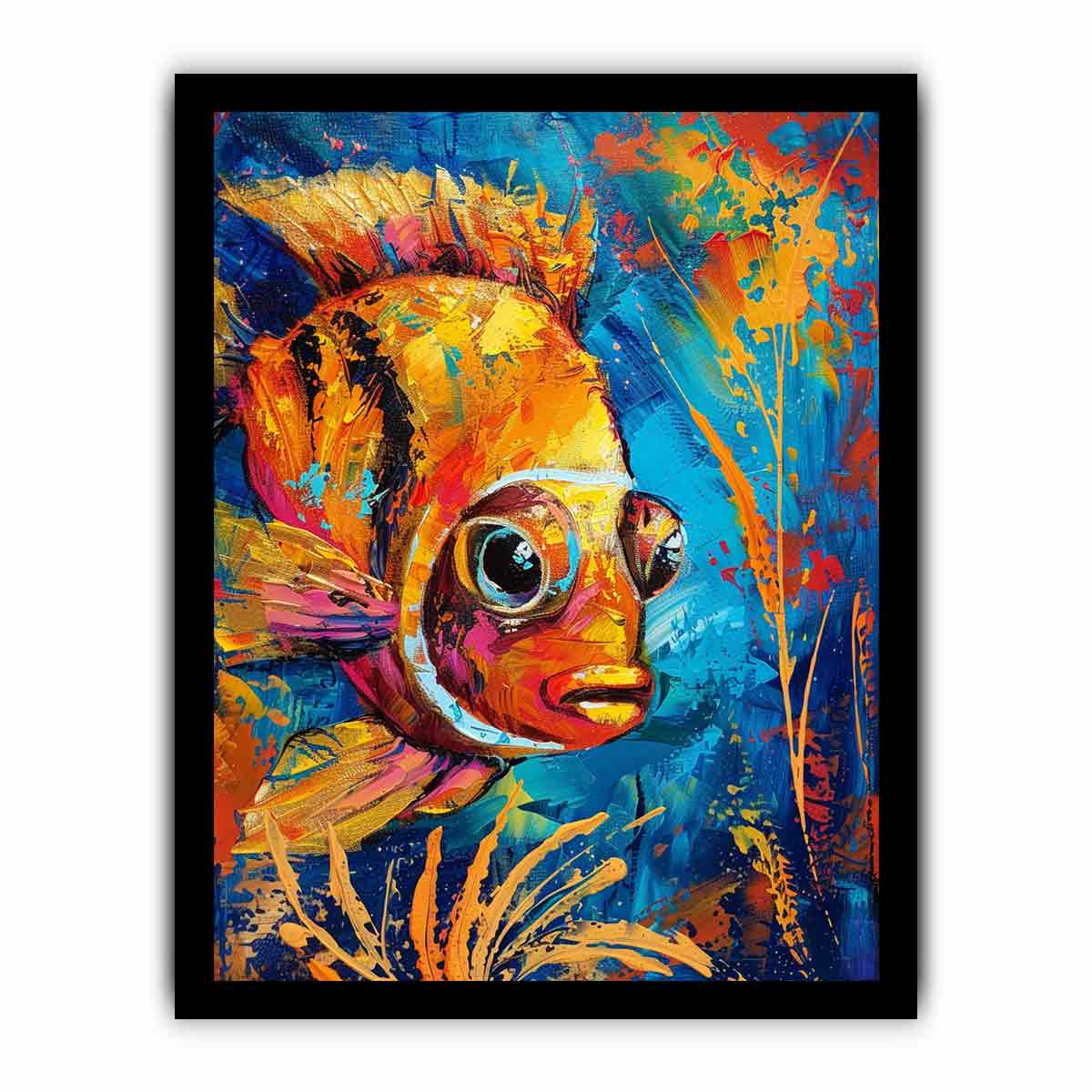 Golden Fish Canvas Art Print-7